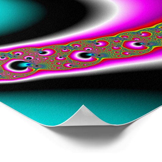 Peackock A Delic - Fractal Art ポスター (角)