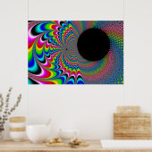Peackock A Delic - Fractal Art ポスター (キッチン)