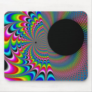 Peackock A Delic - Fractal Art マウスパッド