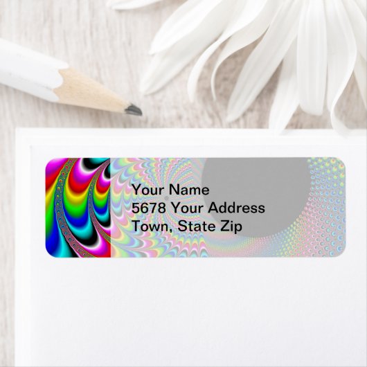 Peackock A Delic - Fractal Art ラベル (インサイチュ)