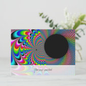 Peackock A Delic - Fractal Art 招待状 (スタンド正面)