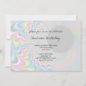 Peackock A Delic - Fractal Art 招待状 (裏面)