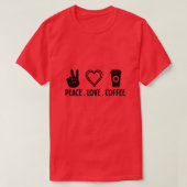 peaclovecoffee01 tシャツ (デザイン正面)