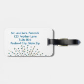 Peacockかわいらしの絵画ラゲッジタグ ラゲッジタグ (裏面横)
