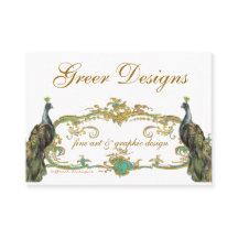 Peacockと金ゴールドのビジネス/プロファイル/日付の保存