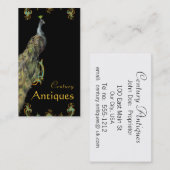 PeacockとScrollsのビジネスプロファイルカード 名刺 (正面/裏面)