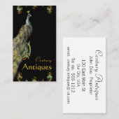 PeacockとScrollsのビジネスプロファイルカード 名刺 (正面/裏面)