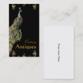 PeacockとScrollsのビジネスプロファイルカード 名刺 (正面/裏面)