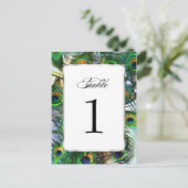 Peacockテーブ誇りを持ったル番号セット1116 ポストカード (スタンド正面)