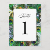 Peacockテーブ誇りを持ったル番号セット1116 ポストカード (正面)