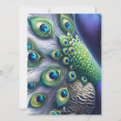 Peacock日付のお知らせ結婚を保存 セーブザデート (裏面)