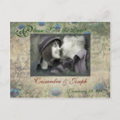 Peacock日付の写真はがきを保存 案内ポストカード (正面)