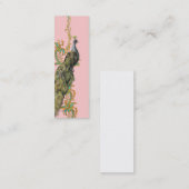 Peacock金ゴールドファイリグリービジネス/プロファイルカード スキニー名刺 (正面/裏面)