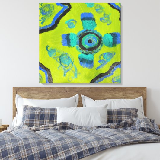 Peacock キャンバスプリント (インサイチュ (寝室))