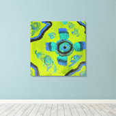 Peacock キャンバスプリント (インサイチュ (ウッドフロア))