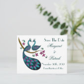 Peacock -1日付ポストカードの保存 案内ポストカード (スタンド正面)