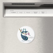 Peacock -1日付磁石を保存 マグネット (インサイチュ (食洗機))