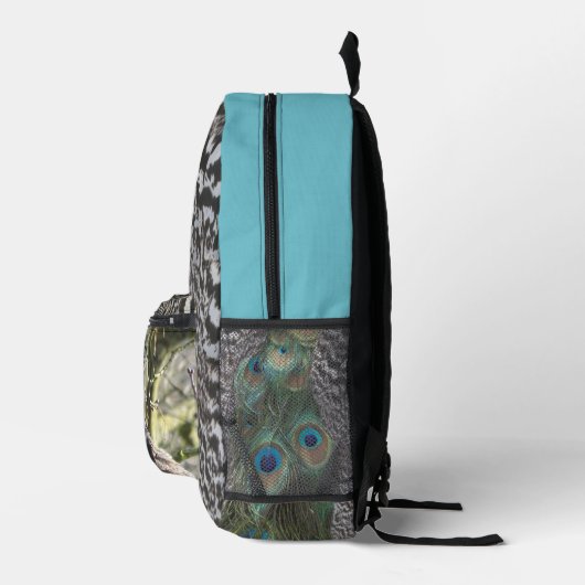 Peacock All over Printed Backpack プリントバックパック (右)