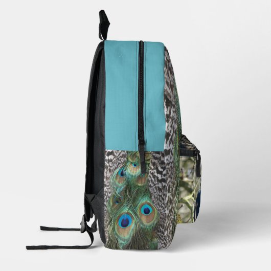 Peacock All over Printed Backpack プリントバックパック (左)