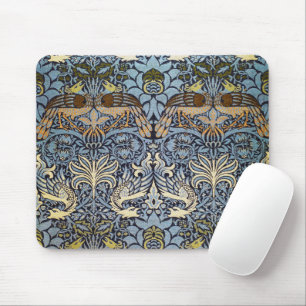 Peacock and Dragon, William Morris マウスパッド