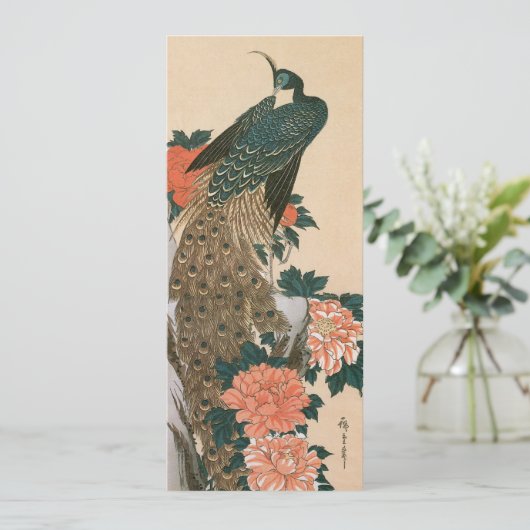 Peacock and Peonies by広重日本の Art (スタンド正面)