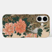 Peacock and Peonies by広重日本の Art Case-Mate iPhoneケース (裏面 (横))