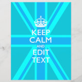 Peacock Aqua Calm保とYour Text Union Jack チラシ (正面)