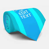 Peacock Aqua Calm保とYour Text Union Jack ネクタイ (ロール)