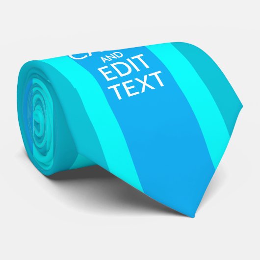 Peacock Aqua Calm保とYour Text Union Jack ネクタイ (ロール)