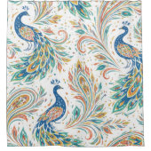 Peacock Aura シャワーカーテン (正面)