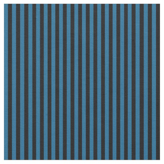 peacock blue and black stripes ファブリック (クローズアップ)