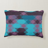 peacock blue, purple, topaz blue and thunder アクセントクッション (裏面)