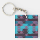 peacock blue, purple, topaz blue and thunder キーホルダー (正面)