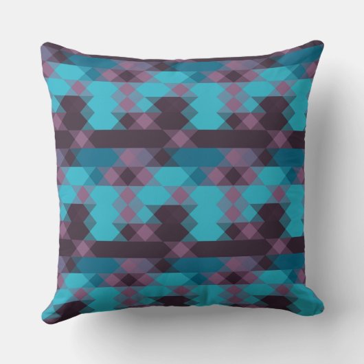 peacock blue, purple, topaz blue and thunder クッション (裏面)