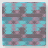 peacock blue, purple, topaz blue and thunder ストーンコースター (正面)