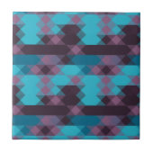 peacock blue, purple, topaz blue and thunder タイル (正面)