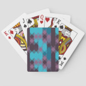 peacock blue, purple, topaz blue and thunder トランプ (裏面)