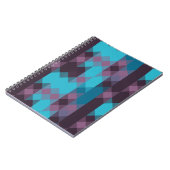 peacock blue, purple, topaz blue and thunder ノートブック (左側)