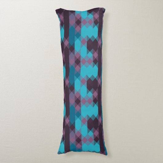 peacock blue, purple, topaz blue and thunder ボディピロー (正面縦)