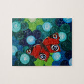 Peacock Butterfly Painting ジグソーパズル (横)