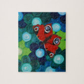 Peacock Butterfly Painting ジグソーパズル (縦)