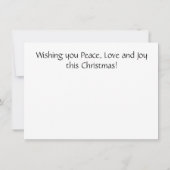 Peacock Christmas Card カード (裏面)