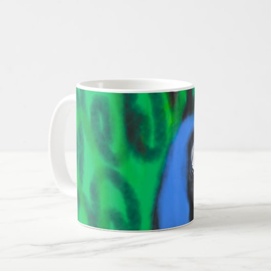 Peacock Coffee Mug コーヒーマグカップ (正面左)