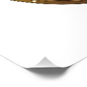 Peacock Colors Hamsa w/ Gold Third Eye ポスター (コーナー)