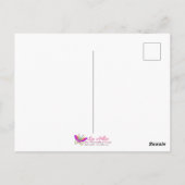 Peacock Colors Hamsa w/ Gold Third Eye ポストカード (裏面)