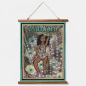 Peacock Dancer #1 吊り下げ型タペストリー (正面)