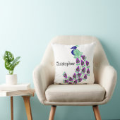 Peacock Design Personalised クッション (椅子)