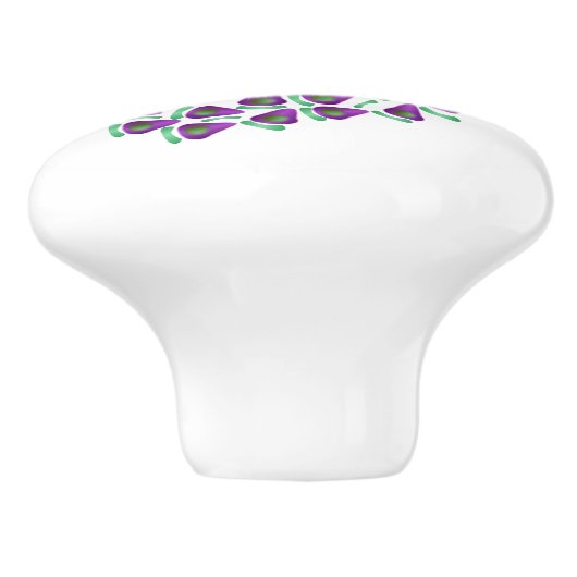 Peacock Design Personalised セラミックノブ (側面)