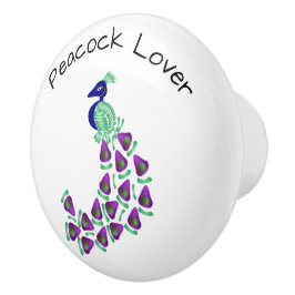 Peacock Design Personalised セラミックノブ