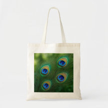 Peacock design Tote Bag